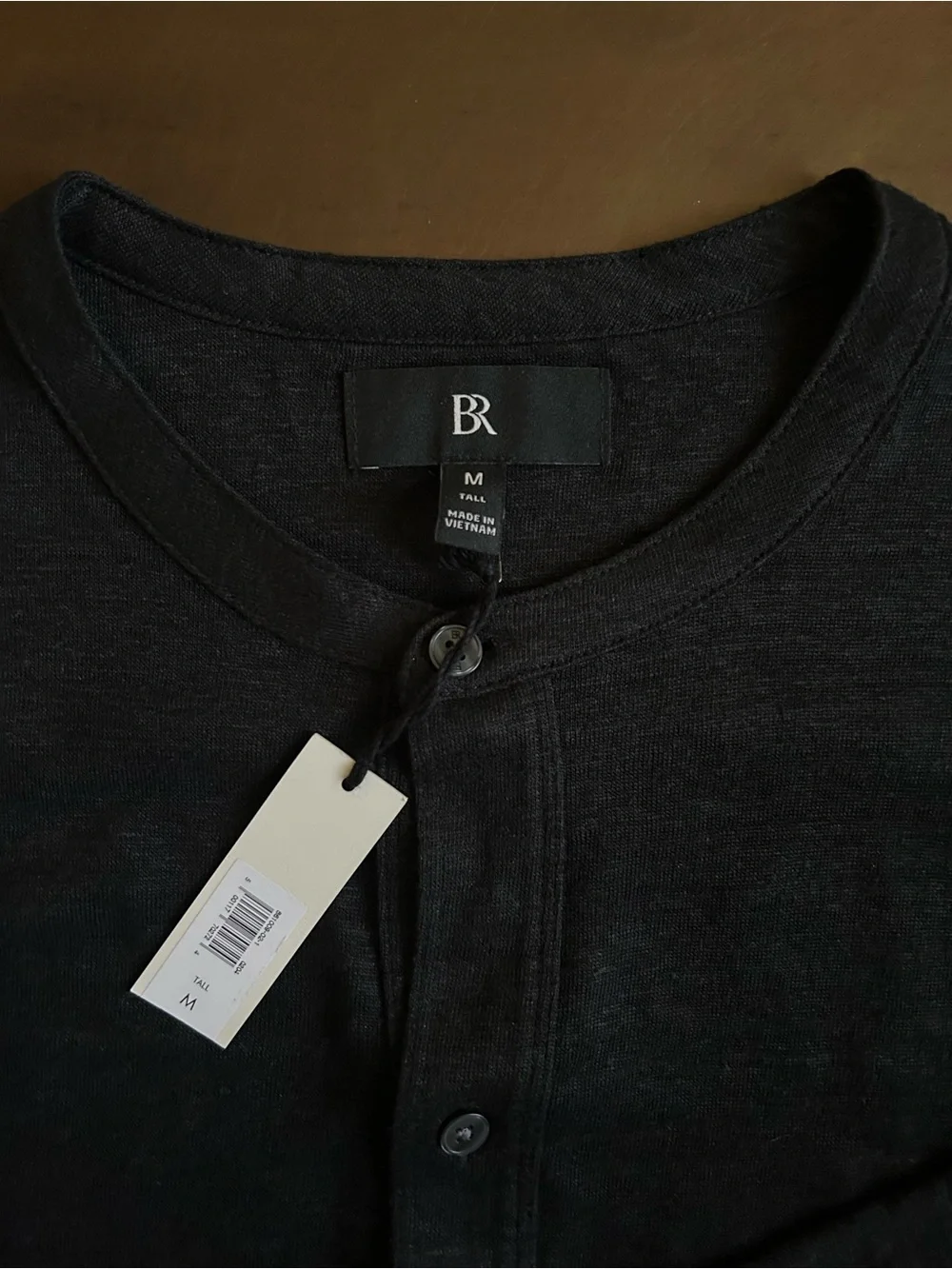 Banana Republic Black Men’s Long-Sleeve Button-Down Shirt M Tall